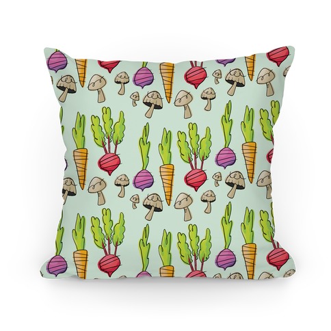 Retro Vegetable Pattern Pillow