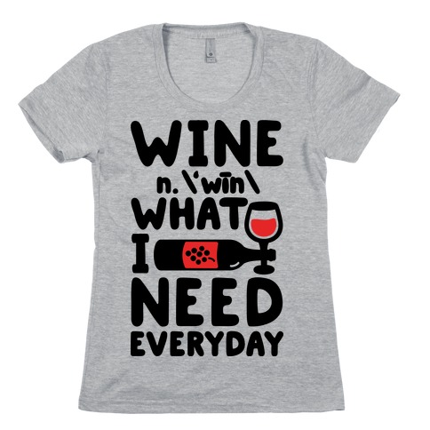 Wine Definition Womens T-Shirt