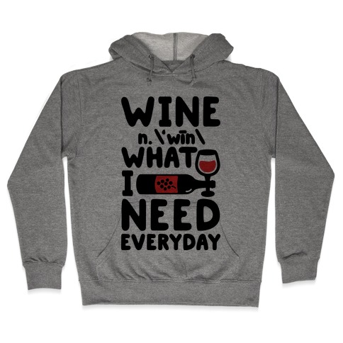 Wine Definition Hooded Sweatshirt