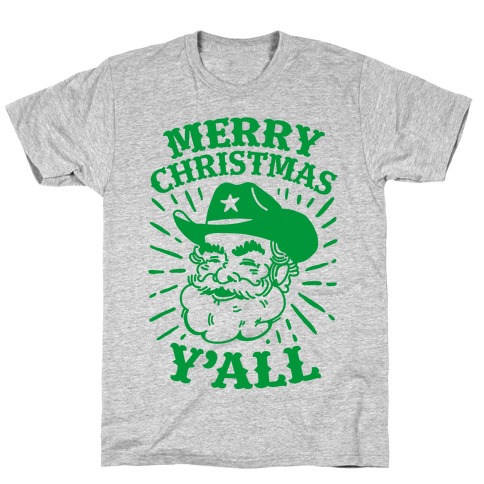 Merry Christmas Y'all Santa Claus T-Shirt