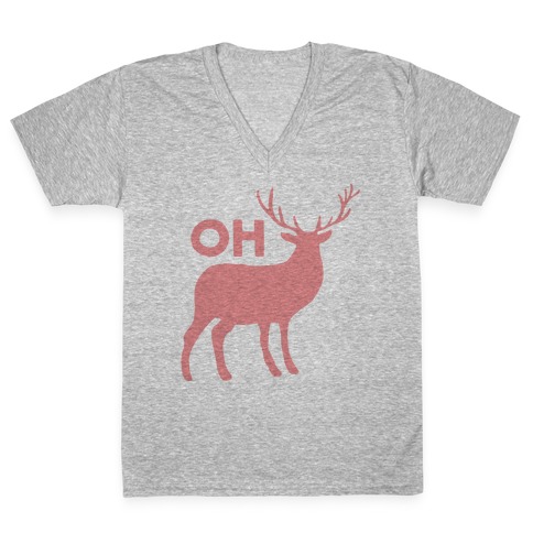 Oh Deer V-Neck Tee Shirt