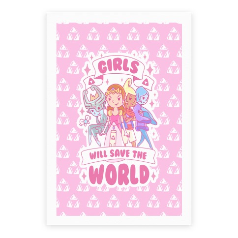 Zelda Girls Will Save The World Parody Poster