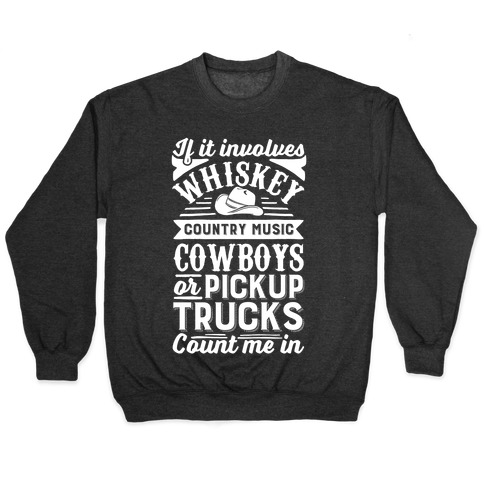 COUNTRY MUSIC N COWBOYS PULLOVER