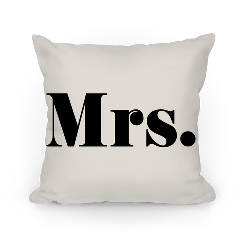 Mrs. (of mr. & mrs. set) Pillow