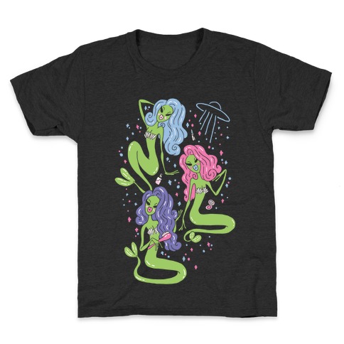 Mermaid Martians Kids T-Shirt