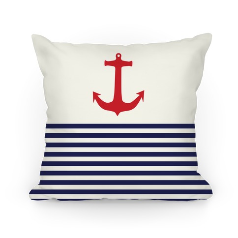 Anchor and Stripes Pillow