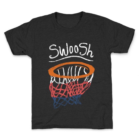 Basketball Hoop Swoosh (Vintage) Kids T-Shirt