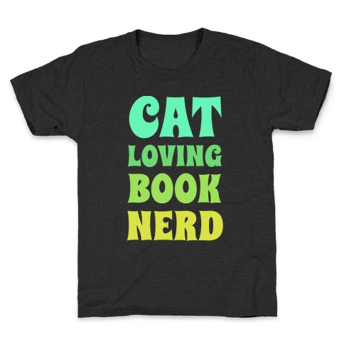 Cat-loving, Book-nerd Kids T-Shirt