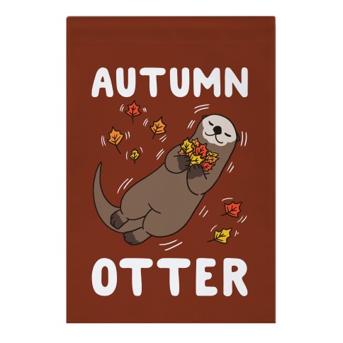 Autumn Otter Garden Flag