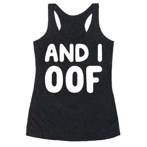 Roblox Oof Racerback Tank Tops Lookhuman - how to be vsco on roblox