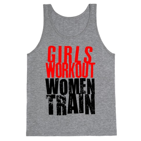 Girls Workout; Women Train Tank Top