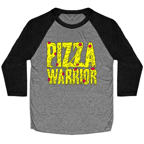 Pizza Warrior Baseball Tee