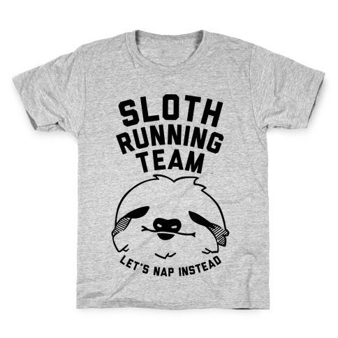 Sloth Running Team Kids T-Shirt