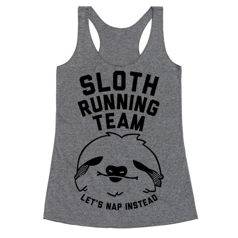 Sloth Running Team Racerback Tank Top