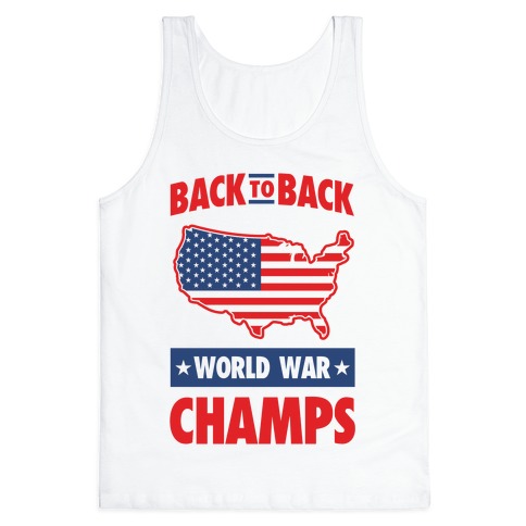 back to back world war champs men's tank