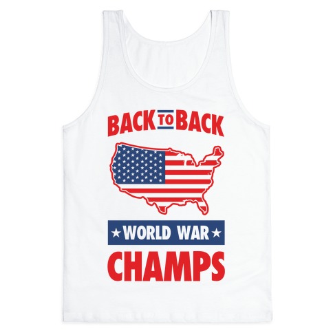 back to back world war champs tank top