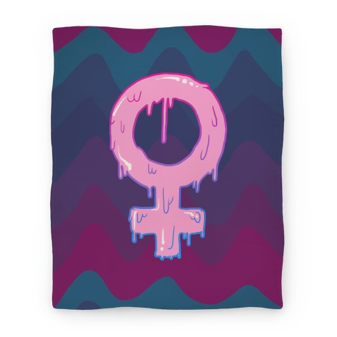 Pink Slime Feminism Blanket