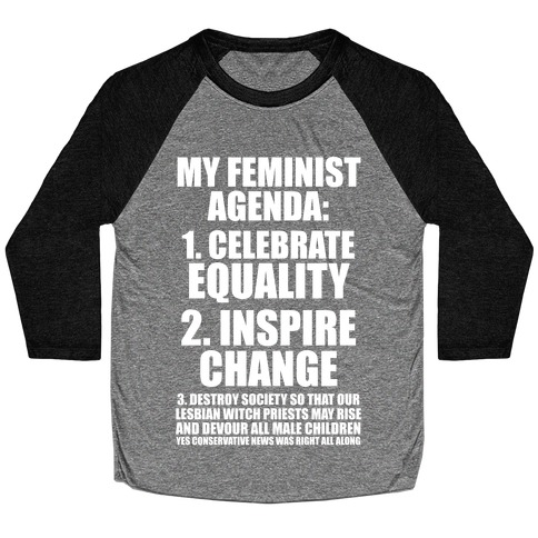 My Feminist Agenda Baseball Tee