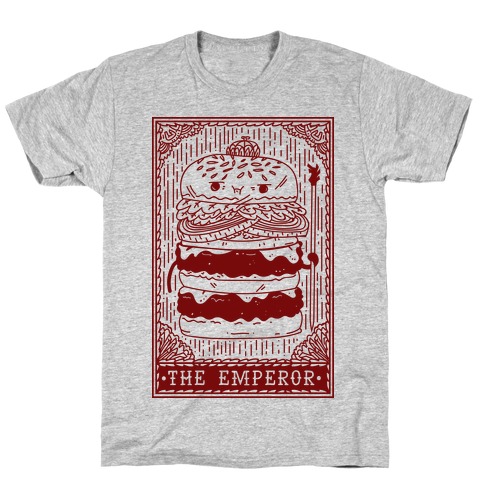 Burger Emperor Tarot Card T-Shirt