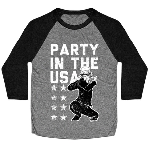 Party In The USA Uncle Sam Baseball Tee