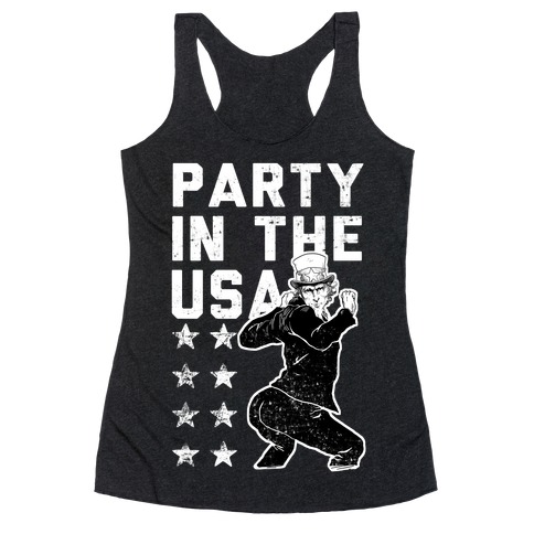 Party In The USA Uncle Sam Racerback Tank Top
