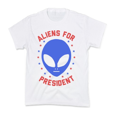 Aliens For President Kids T-Shirt
