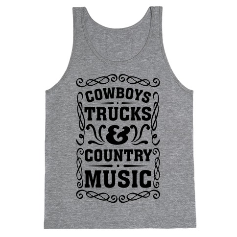 Cowboys Trucks & Country Music Tank Top
