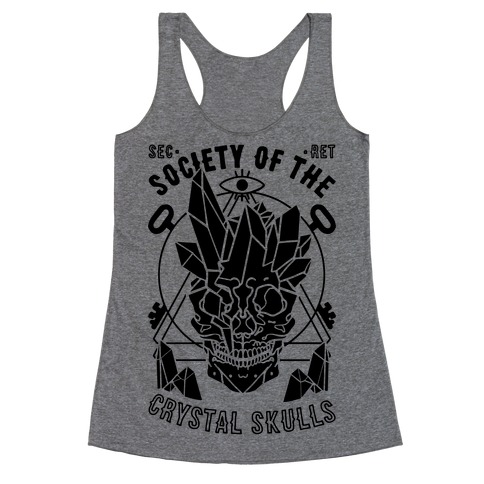 Society Of The Crystal Skulls Racerback Tank Top