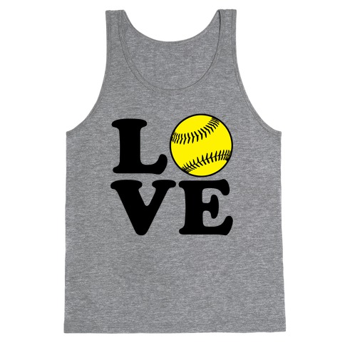 Love Softball Tank Top