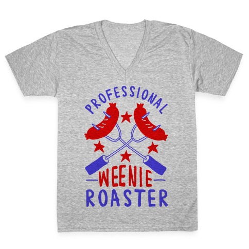 Professional Weenie Roaster V-Neck Tee Shirt