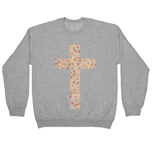 Floral Cross Pullover