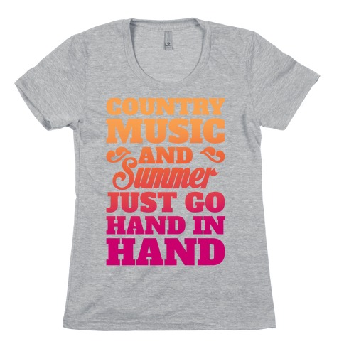 Country Music and Summer Womens T-Shirt