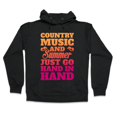 Country Music and Summer Hooded Sweatshirt