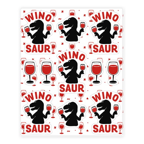 Winosaur Stickers and Decal Sheet