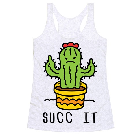 Succ It Cactus Racerback Tank Top