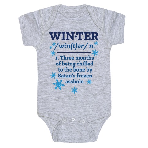 Winter Definition Baby One-Piece