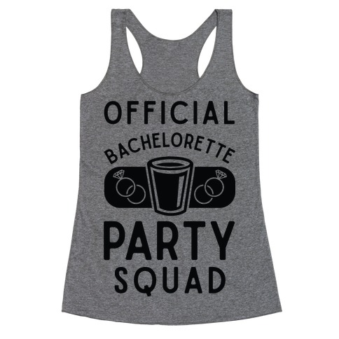 Official Bachelorette Party Squad Racerback Tank Top