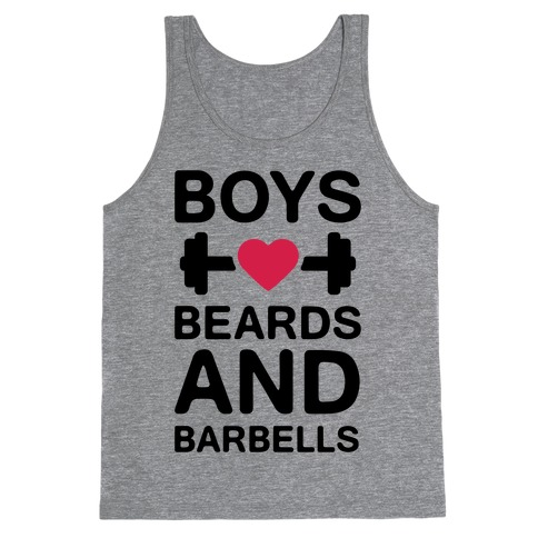 Boys, Beards, And Barbells Tank Top