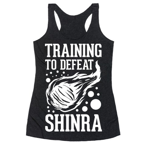 Training to Destroy Shinra Racerback Tank Top