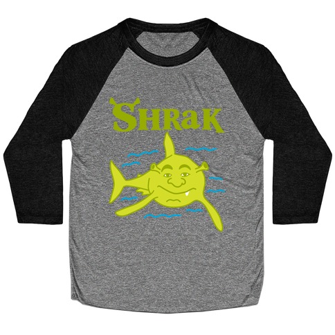 Shrak Shrek The Shark Baseball Tee