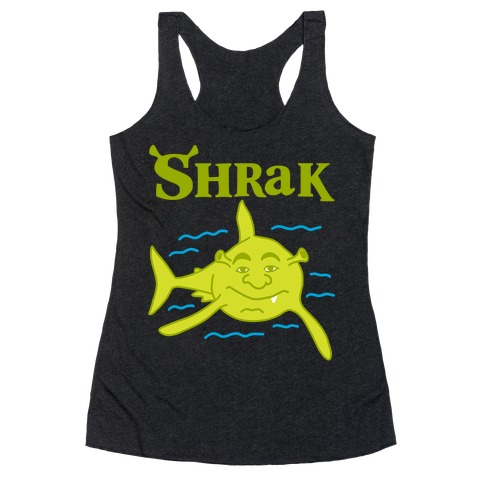 Shrak Shrek The Shark Racerback Tank Top