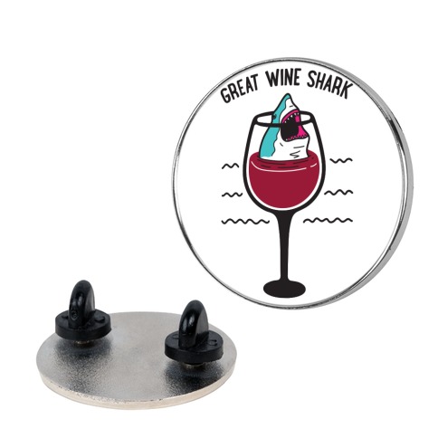 Great Wine Shark Pin