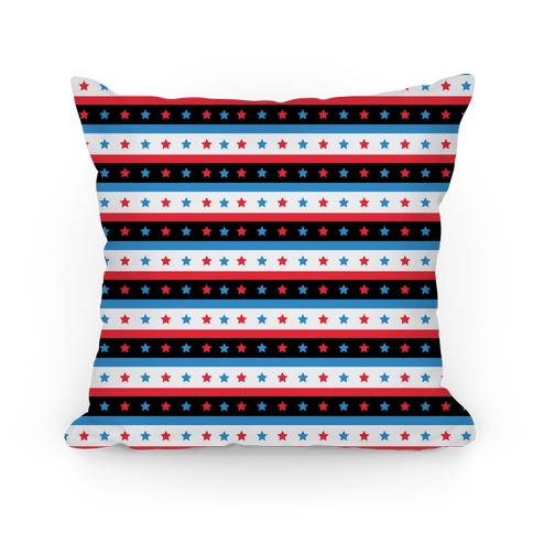 USA Stars and Stripes Pattern Pillow