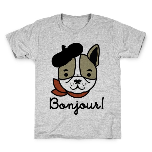 Bonjour French Bulldog Kids T-Shirt