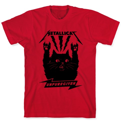 Metallicat Unfurrgiven Black Edition T-Shirts | LookHUMAN