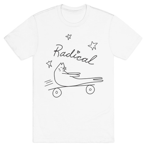 Chill Skateboarding Cat T-Shirt