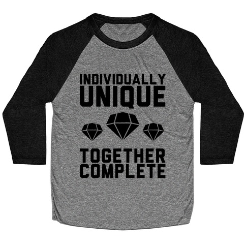 Individually Unique Together Complete Baseball Tee