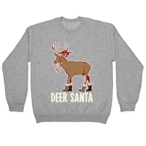 Deer Santa Pullover