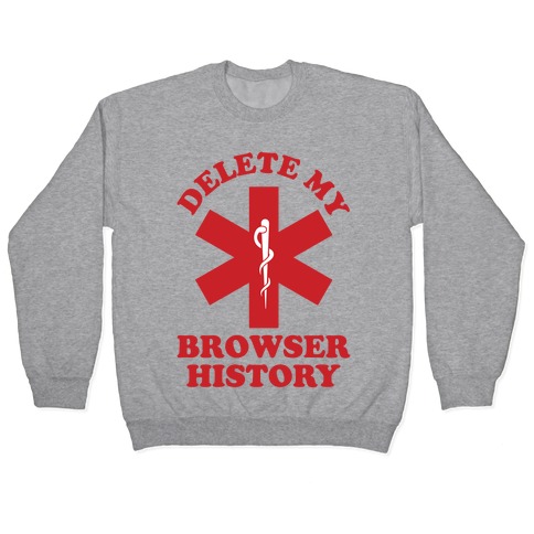 Delete my Browser History Pullover