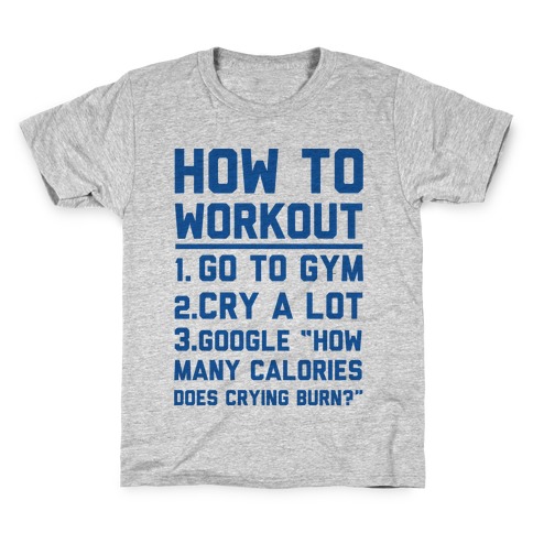 How To Workout Kids T-Shirt